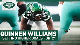 Quinnen Williams Setting His Sights On New Goals  End Of Season Interview  New York Jets [upl. by Notfilc375]