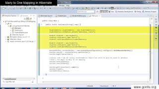 Hibernate Tutorial part 10  Many to One Mapping in a Hibernate Application in detail [upl. by Gussman417]