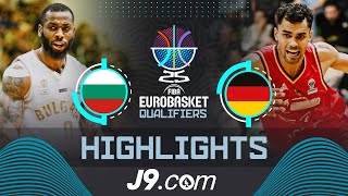 Bulgaria 🇧🇬 vs Germany 🇩🇪  J9 Highlights  FIBA EuroBasket 2025 Qualifiers [upl. by Cuttler]