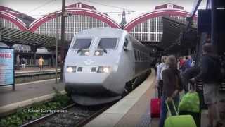 SJ X2000 at Copenhagen Central Station [upl. by Morville]