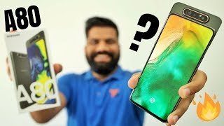 Samsung Galaxy A80 Unboxing amp First Look  Giveaway  48MP Triple Rotating Camera🔥 [upl. by Belden]