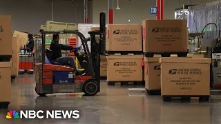 An inside look at largest USPS distribution facility amid holiday shipping rush [upl. by Intruok]