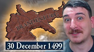 German Empire Borders In 1499 As EU4 Brandenburg [upl. by Ffej730]