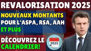 quotRevalorisation 2025  Nouveaux Montants pour lASPA RSA AAH et Plus – Découvrez le Calendrier [upl. by Revell811]