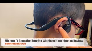 My Review Of The Vidonn F1 Wireless Bone Conduction Headphones [upl. by Bronnie]