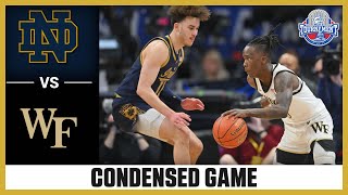 Notre Dame vs Wake Forest Condensed Game  2024 ACC Men’s Basketball Tournament [upl. by Ron619]