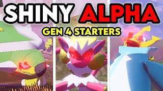 SHINY ALPHA STARTERS  35 MORE in Pokemon Legends Arceus FULL MOVIE [upl. by Fidelity]