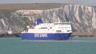 DFDS Malo Seaways arriving at Dover [upl. by Hahsi799]