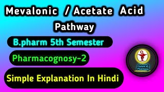 Acetate Pathway Mevalonic Acid Pathway Pharmacognosy2nd pharmacognosy [upl. by Einnep]