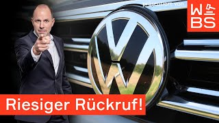 VWSoftwareUpdate illegal JETZT droht Millionen Dieselautos der Rückruf  Christian Solmecke [upl. by Bagger]