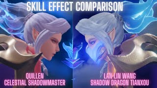 Skill Effect Skin Comparison QuillenAoV X Lanling WangHoK [upl. by Ellenod768]