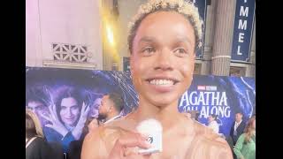 Agatha All Along premiere Miles GutierrezRiley red carpet interview [upl. by Shelden890]