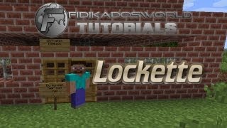 Lockette  Minecraft Bukkit Plugin 131  Verschließen von Kisten und Türen [upl. by Llyrat]