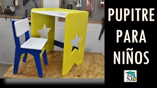 Como Hacer un Pupitre o Silla Escolar para los Niños [upl. by Tamsky]