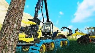 New Million Dollar Forestry Business  Farming Simulator 19 Felsbrunn [upl. by Sibella]