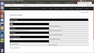 7 Printing the Itemized Bill for a Patient [upl. by Jereme]