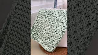 Irish Moss Stitch Dishcloth Knitting Pattern [upl. by Eissac]