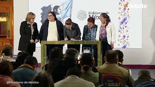 Claudia Sheinbaum firma decreto que garantiza igualdad sustantiva para mujeres en la Constitución [upl. by Stetson]