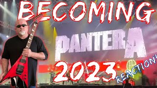 PANTERA 2023 LIVE  BECOMING Reaction [upl. by Helban]