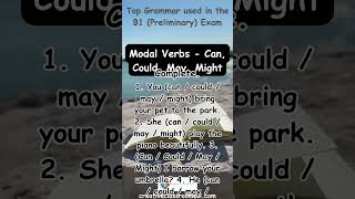 B1 Top Grammar Points 9  Modal Verbs  Can Could May Might englishgrammar [upl. by Araiek]