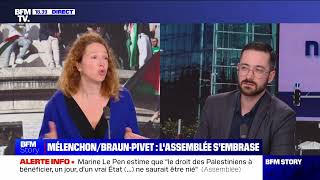 David Guiraud recadre tout un plateau sur la situation à Gaza [upl. by Irme]