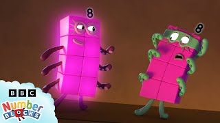 Villains and Super Heroes  Learn to Count  Cartoon Maths for Kids  Numberblocks [upl. by Acinonrev]