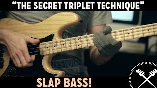 Slap Bass Lesson  The Secret Triplet Technique L84 [upl. by Gnel]