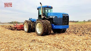 NEW HOLLAND 9282 Tractor Chisel Plowing [upl. by Sinnoda113]