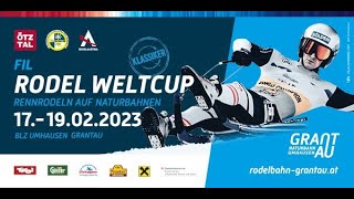 FIL Rodel WeltcupFinale im Rennrodeln auf Naturbahn  Umhausen  Ötztal naturbahn rodelaustria [upl. by Annayt681]