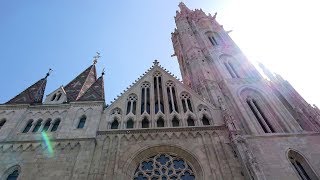 Budapest Matthias Church inside Matyas Templom Castle Hill Hungary 4K videoturystaeu [upl. by Gert950]