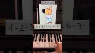 Just a chill guy  Piano tutorial Easy 😎 piano pianotutorial easypiano chillguy meme shorts [upl. by Johnna357]