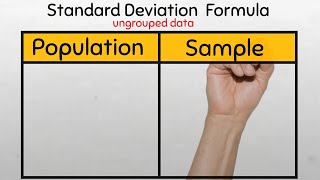 Standard Deviation Formulas for every possible situation [upl. by Armil345]