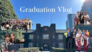 大学卒業式VLOG🎓🌸｜同期が卒業します🥲｜일본 대학교 졸업식 브이로그🎓🌸 [upl. by Marteena326]