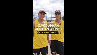 David Åhman and Jonatan Hellvig  the Swedish beach volleyball duo [upl. by Yniffit470]