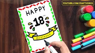 18TH BIRTHDAY CARD IDEAS [upl. by Wilma]