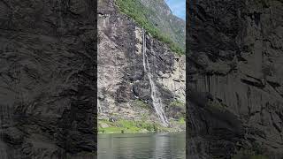 Waterfalls are better in fjords landscapesofnorway fjordnorway norway [upl. by Ahsenre]