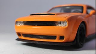 Revealing Dodge Challenger SRT Demon l 143 Scale l Diecast car garage [upl. by Teerprah]