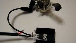 IRFZ44N MOSFET with H4 Car Headlight Bulb [upl. by Naffets]