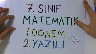 7Sınıf MATEMATİK 1 Dönem 2 Yazılı [upl. by Miehar]