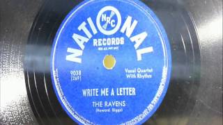 78 RPM The Ravens  Write Me A Letter [upl. by Rolan282]