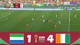 Sierra Leone  Côte dIvoire 14  Éliminatoires AFCON 2025  Résumé de Match [upl. by Edgard]