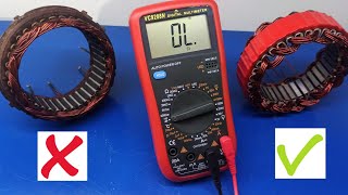 How to test alternator stator winding with multimeter [upl. by Heyde]