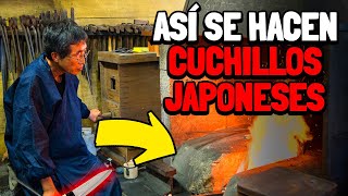 Como se hacen los CUCHILLOS JAPONESES Proceso de fabricacion Artesano [upl. by Portingale]