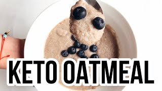 🥣 KETO OATMEAL  AVENA KETO FACIL Y RAPIDA GLUTEN FREE Y LOW CARB  Manu Echeverri [upl. by Fabriane]