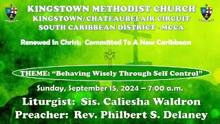 Kingstown Methodist Church  Sunday Morning Worship Service September 15 2024 at 700 AM [upl. by Owain276]