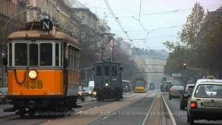 125 years of electric trams in Budapest the parade  Villamosfelvonulás a Nagykörúton [upl. by Dnumsed210]