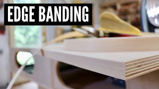 How To Apply Edge Banding  WOODWORKING TIPS [upl. by Allin]