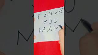 I love you mama sharethiswithyourmomtrending artandcraft ArtsStartsWithZaini [upl. by Akerley471]