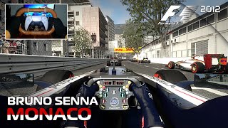 F1 2012 Realistic Mode  Bruno Senna at the Monaco Grand Prix  Racing with Gyroscope [upl. by Annawad]