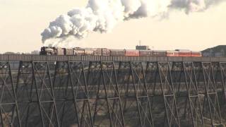 CP 2816 2008 Lethbridge Viaduct crossing [upl. by Galvin866]